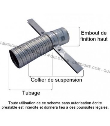 Collier de suspension pour tubage Diam.80/86