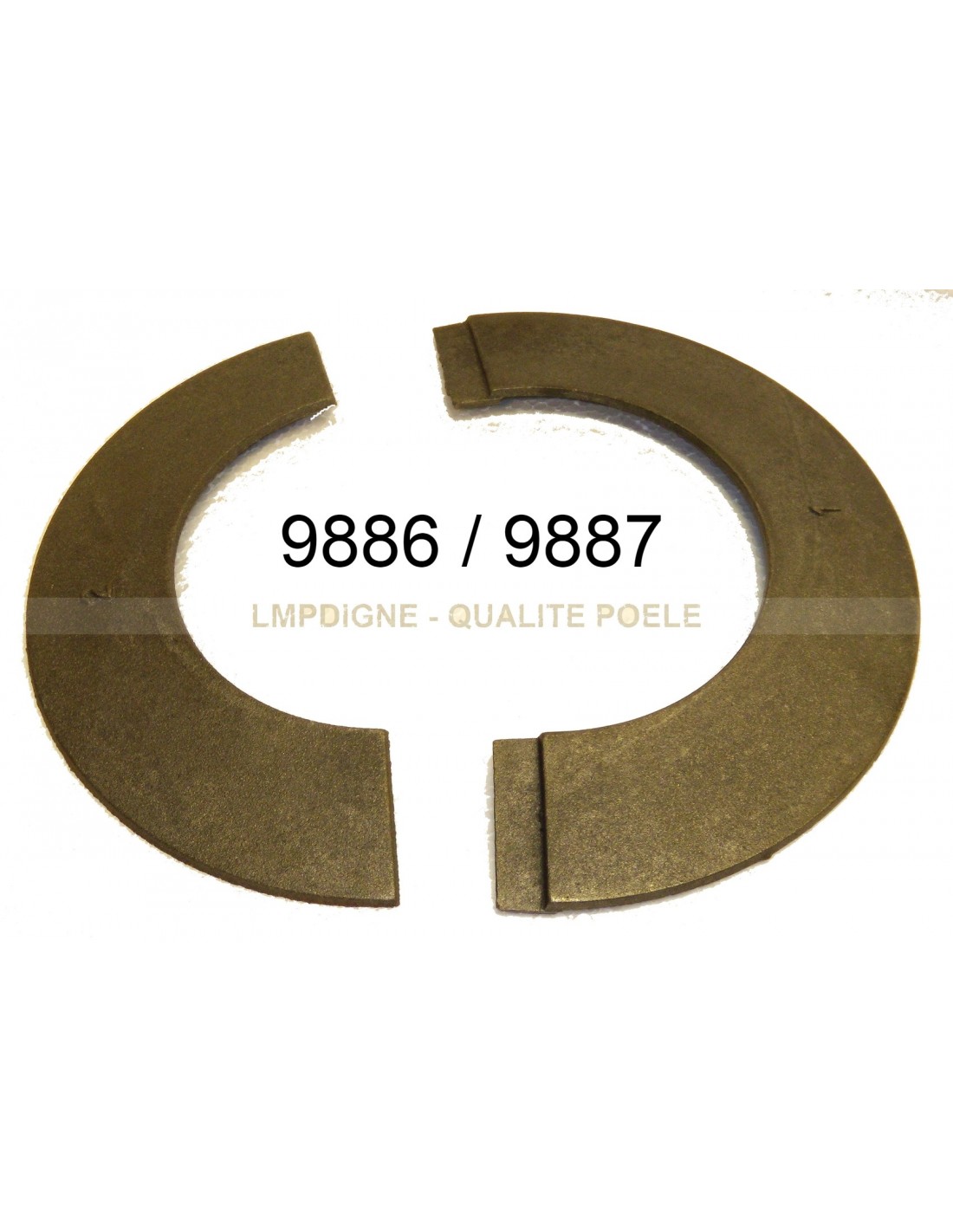 Demi anneaux (les 2) pour poêle à fioul DEVILLE référence P009886/87