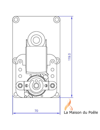 Schéma Motoréducteur 1.0 RPM 50HZ rotation horaire (D) Schéma Motoréducteur 1.0 RPM 50HZ rotation horaire (D)