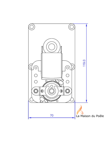 Schéma Motoréducteur 2.0 RPM 50HZ rotation horaire (F) Schéma Motoréducteur 2.0 RPM 50HZ rotation horaire (F)
