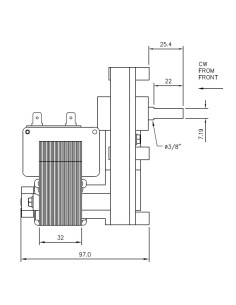 Motoréducteur 3 RPM FB1407 2