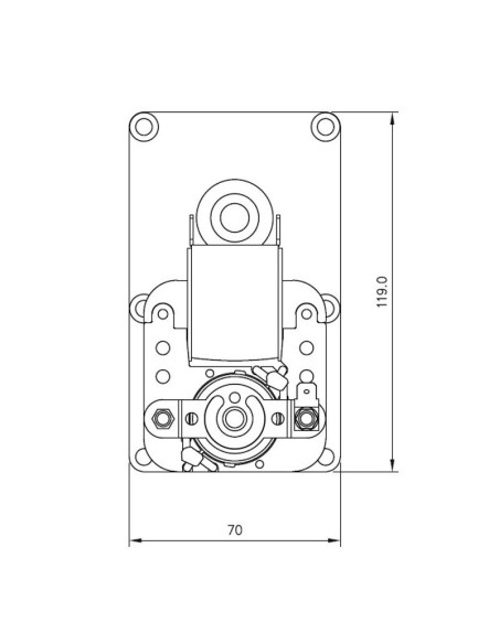 Motoréducteur Mellor 3 RPM FB1407 - Axe 8.5 - Schéma 3