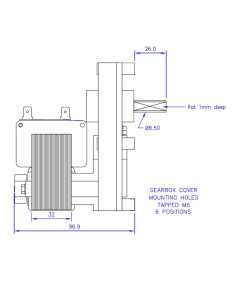 Motoréducteur 3 RPM FB1167 2