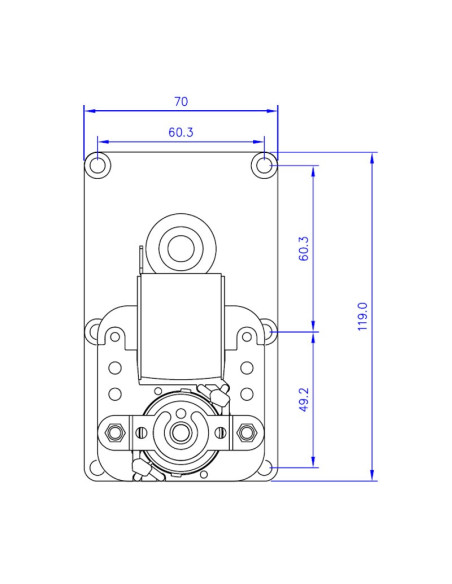 Motoréducteur Mellor 3 RPM FB1167 - Schéma 2