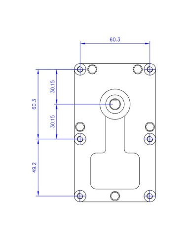 Motoréducteur Mellor 3 RPM FB1249 - Axe 8.5mm - Schéma 2