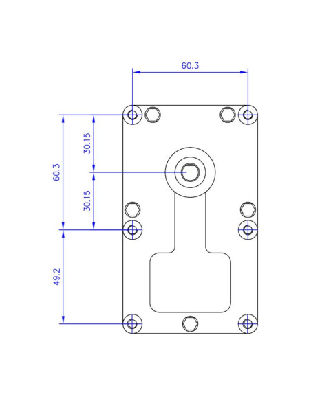 Motoréducteur Mellor 3 RPM FB1249 - Axe 8.5mm - Schéma 2