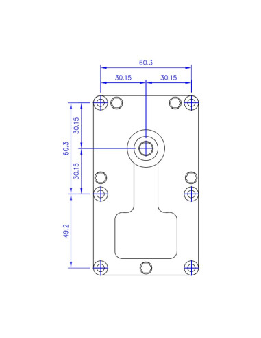 Motoréducteur Mellor 5.3 RPM FB1146 - Axe 8.5 mm - Schéma 1