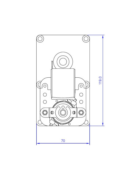 Motoréducteur Mellor 2 RPM Axe 9.5 mm FB1231 - Schéma 3 Motoréducteur Mellor 2 RPM Axe 9.5 mm FB1231 - Schéma 3