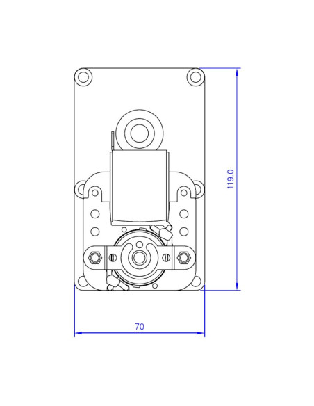 Motoréducteur Mellor 3.3 RPM Axe 9.5mm - FB1263 - Schéma 3 Motoréducteur Mellor 3.3 RPM Axe 9.5mm - FB1263 - Schéma 3