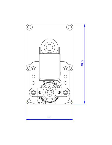 Motoréducteur Mellor 4 RPM Axe 9.5 mm FB1271 - Schéma 3 Motoréducteur Mellor 4 RPM Axe 9.5 mm FB1271 - Schéma 3