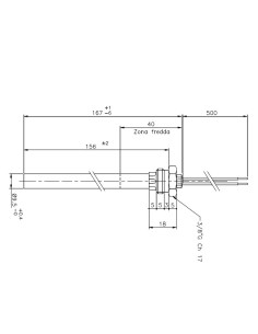 Bougie d'allumage pour poêle à granulés UTXS014074 2
