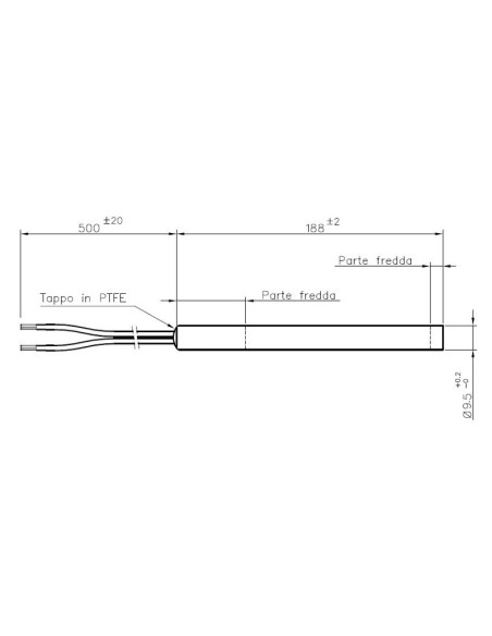 Bougie d'allumage pour poêle à granulés HT62683 - Schéma