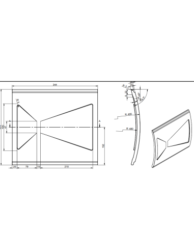 Céramique latérale pour poêle EMI...